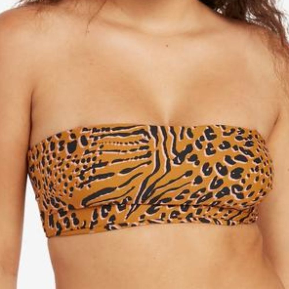 Volcom Running Wild Bikini Tube Top Size Small